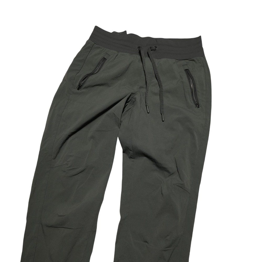Athleta Trekkie North Jogger Pants Womens 4 Green Zip Pockets Hiking Stretch